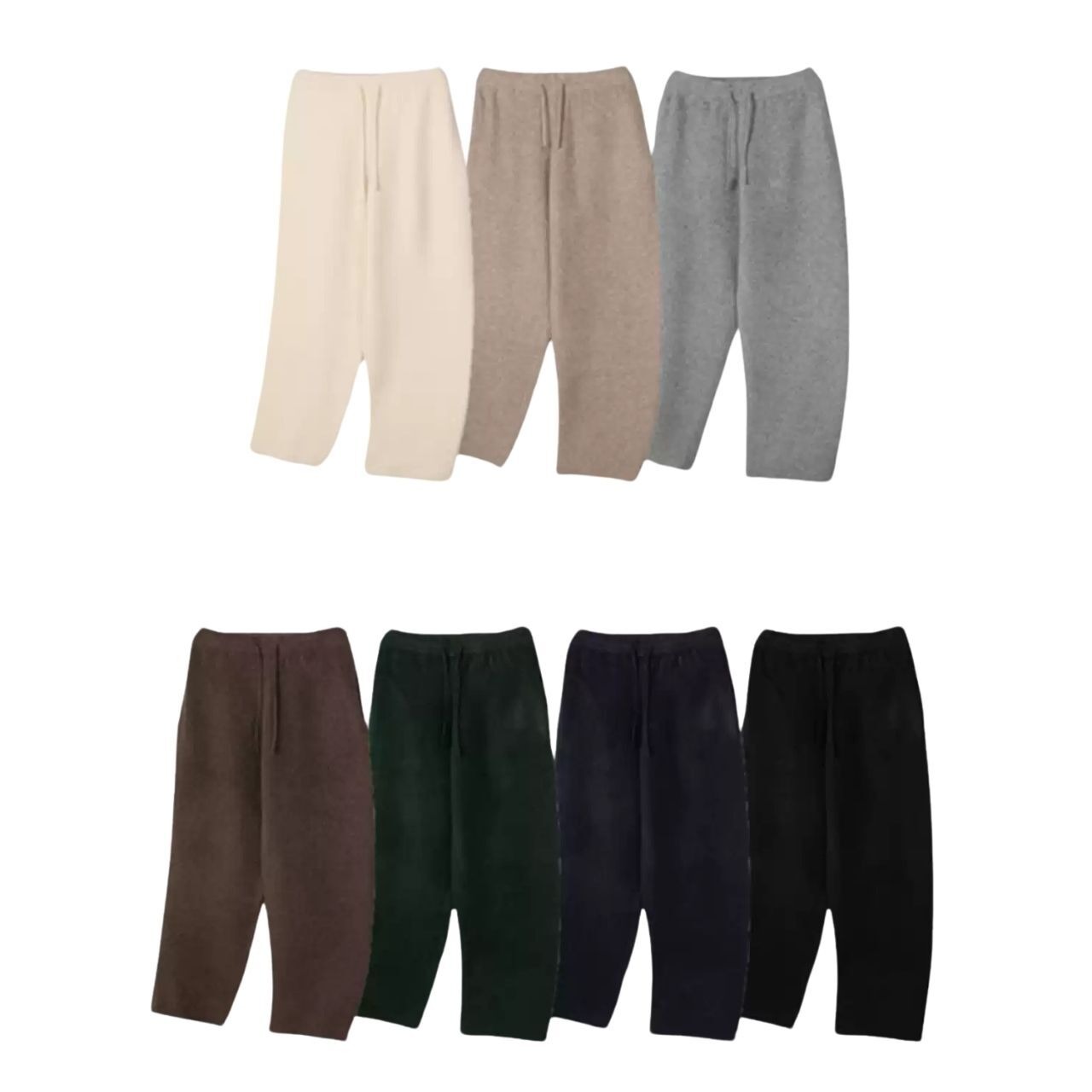 ベーシックニットストレートパンツ（別売りでセットアップのパーカーあり）　1154