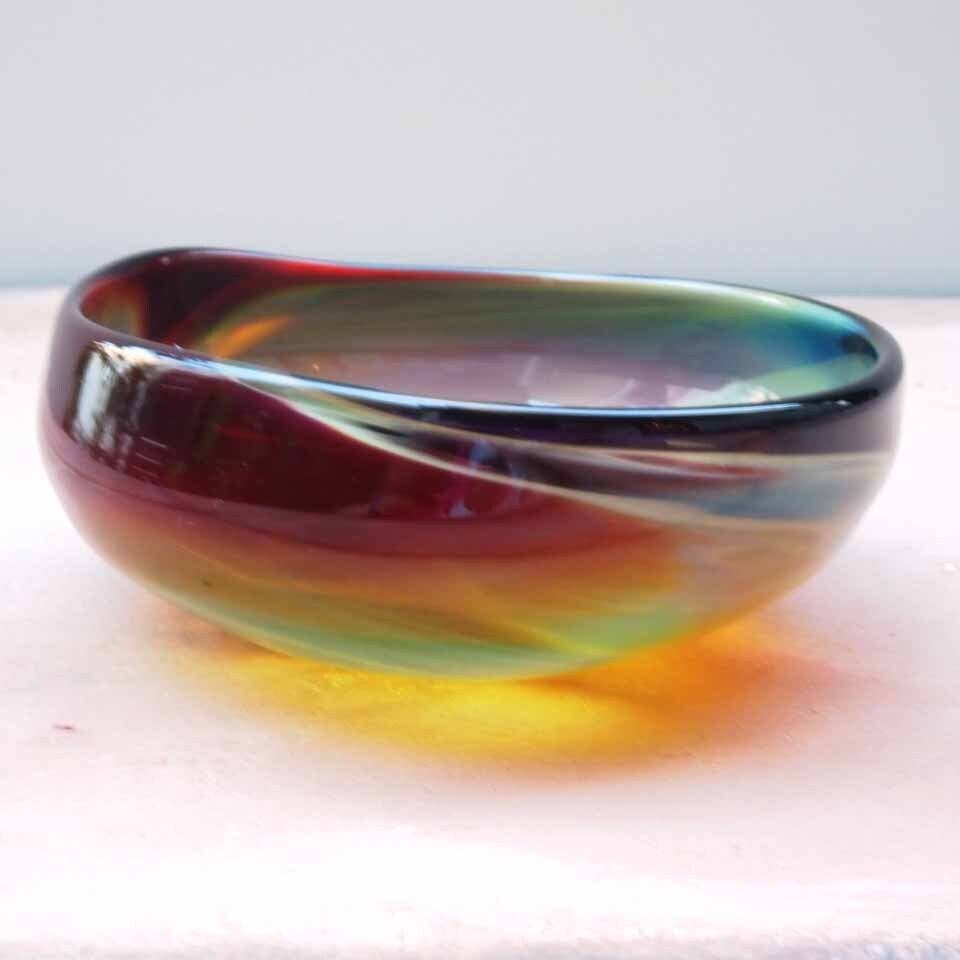 1-2-A 中野雄次(ガラス)玲瓏 小鉢