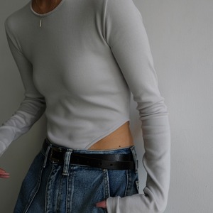 LONG SLEEVE BODYSUIT / GRY