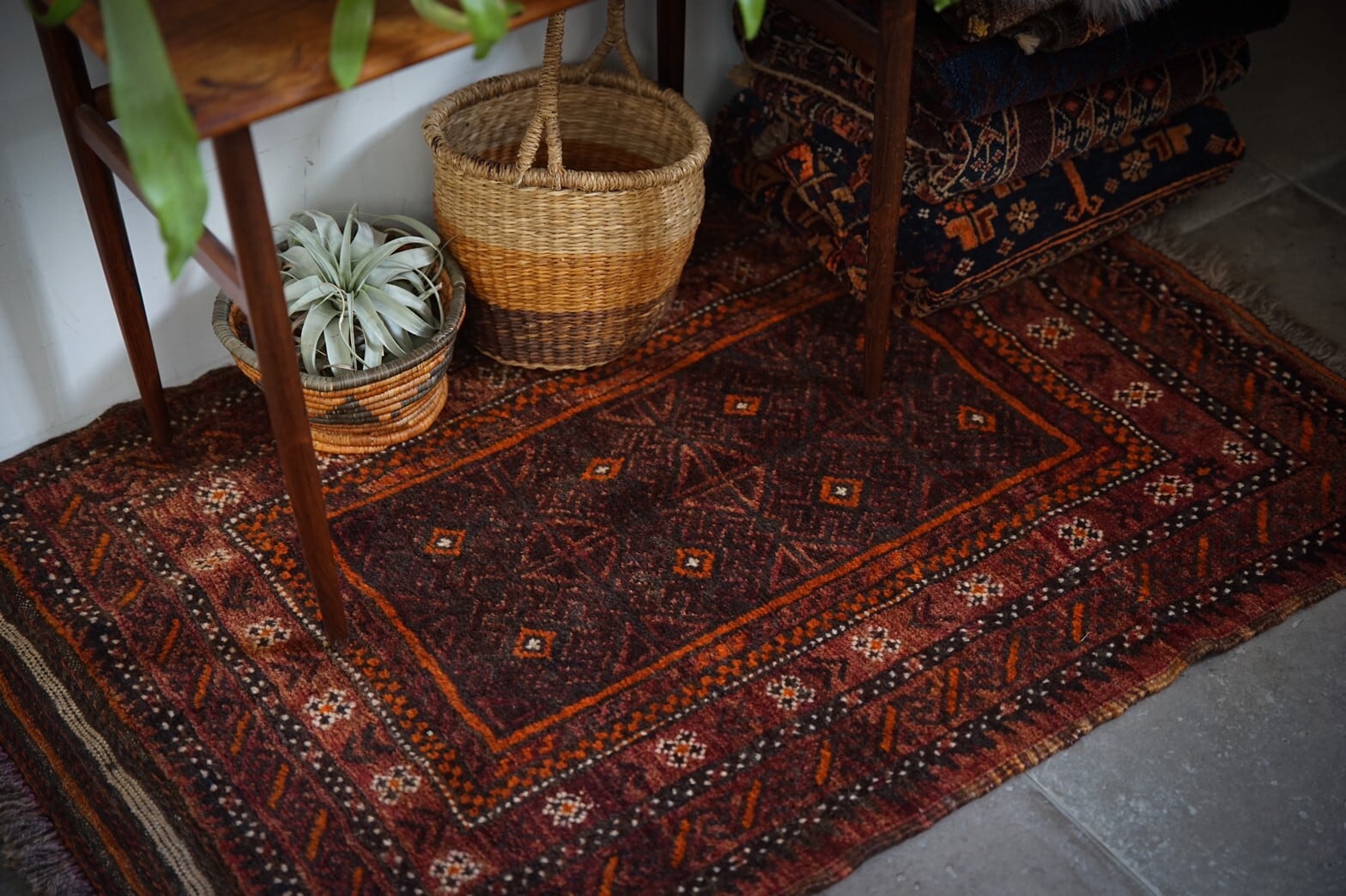 125 -Vintage baluch rug | 手織りのヴィンテージラグ専門店 | Bahr
