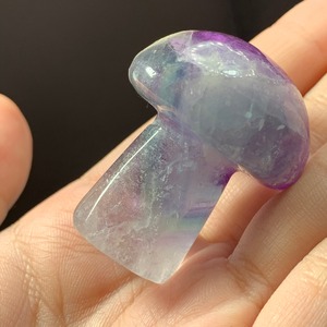 10.透明度有り✩キノコフローライト置物