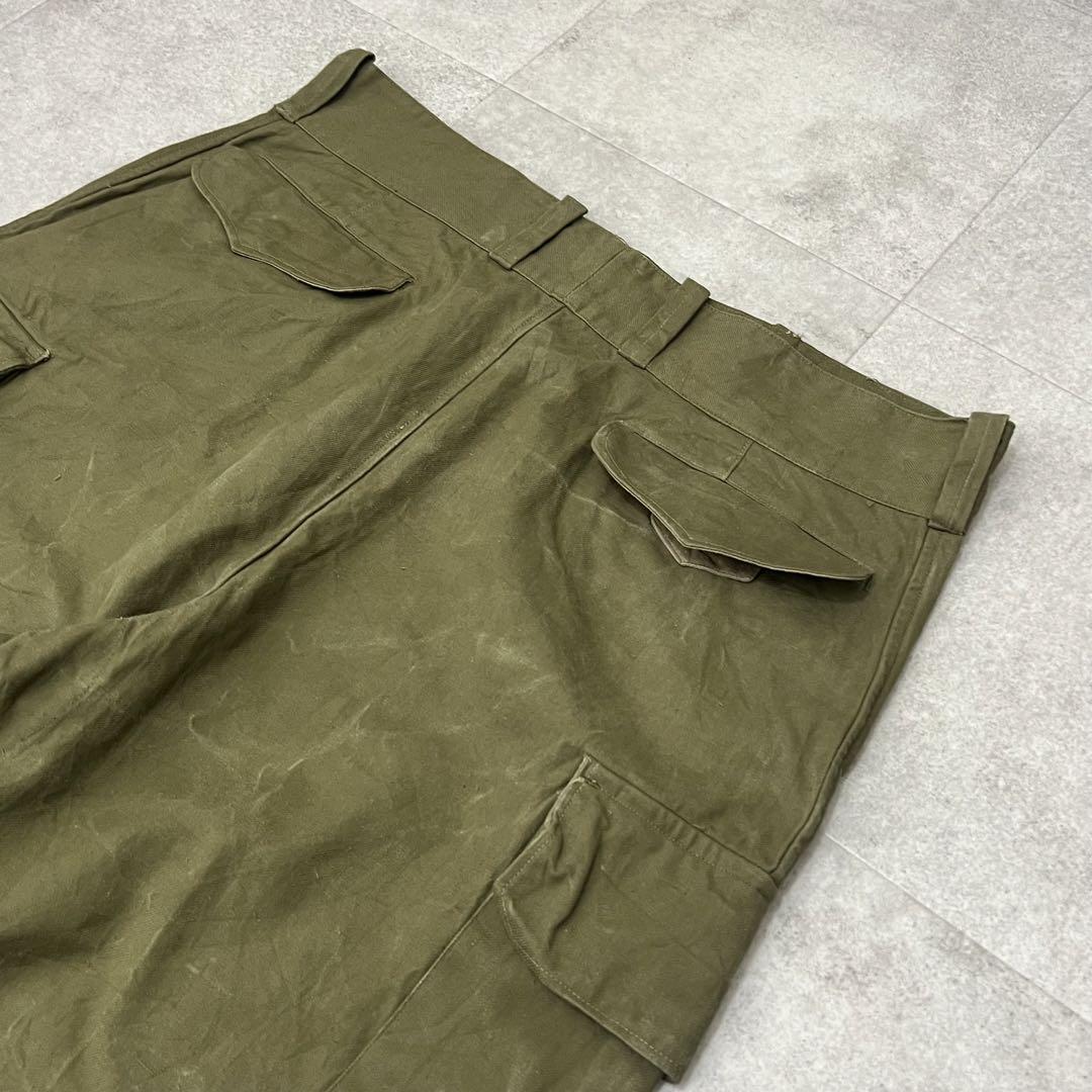 希少フランス軍M47 カーゴパンツフレンチアーミー 27サイズミリタリー