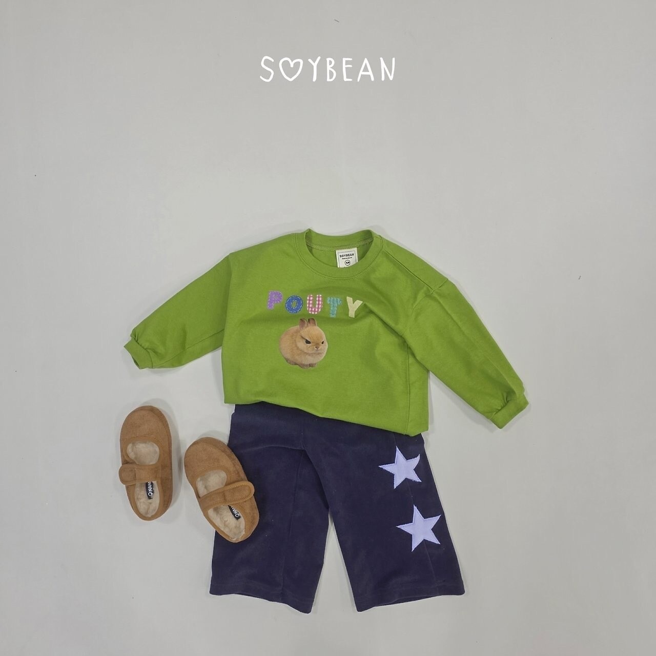 韓国子供服 / 26Autumn / soybean / スター ワイドパンツ / キッズ服 / 秋服 *XS~XL*
