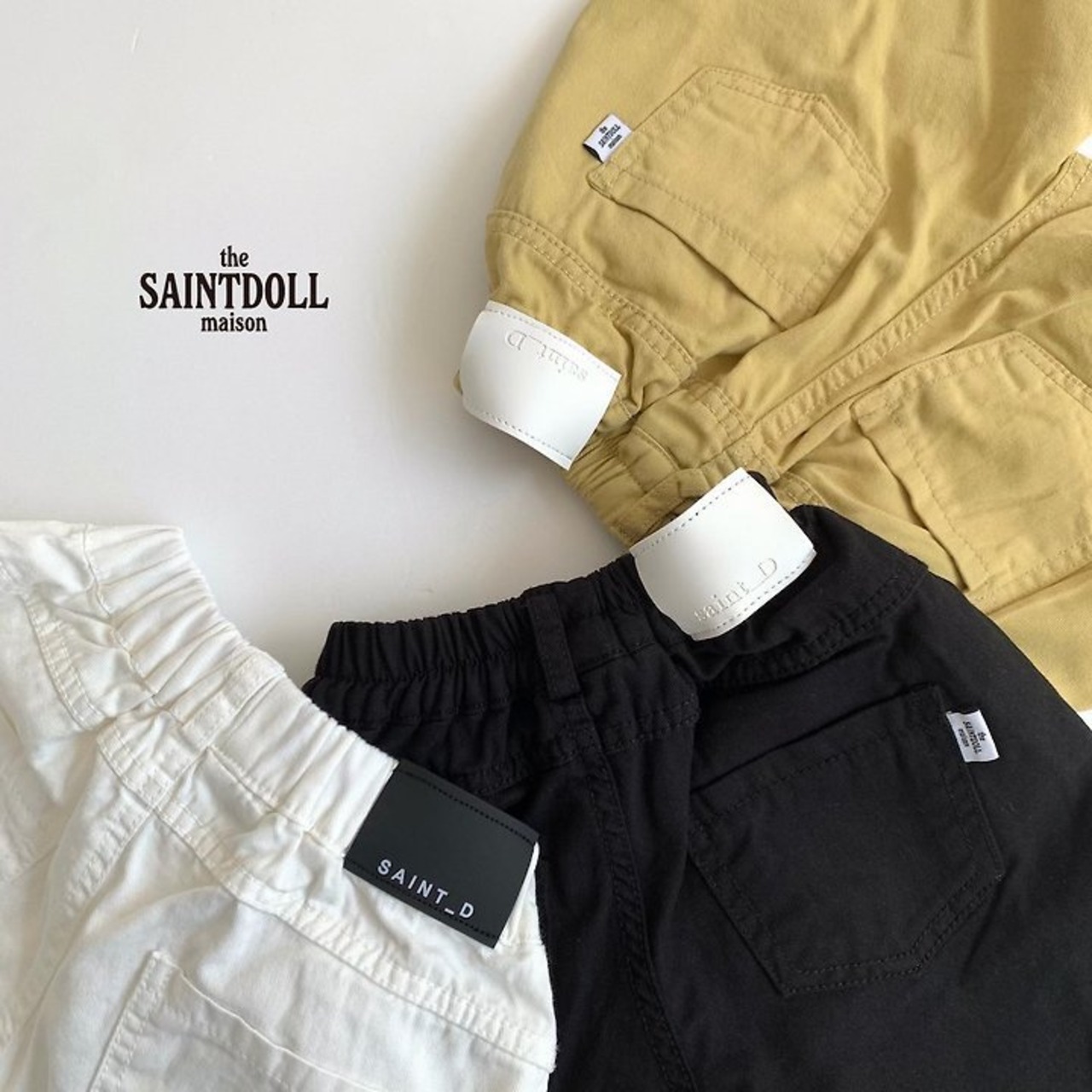 [SAINTDOLL] Side tuck pants (adult) / [세인트돌] 옆핀턱반팬츠 (adult)