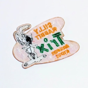 送料無料! ★刺繍アイロンワッペン★【 Trix Rabbit(トリックス・ラビット)】ゼネラル・ミルズ / ワッペン / PATCH〚アメリカン雑貨 アメトイ〛