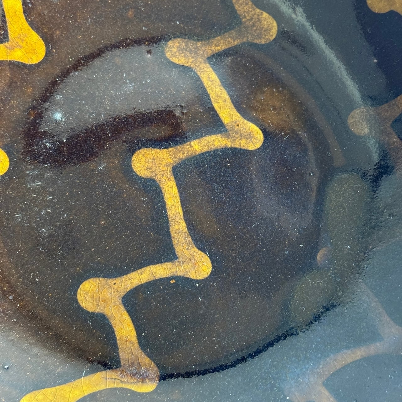 齊藤十郎】スリップウェア 8寸皿 B | kiguu