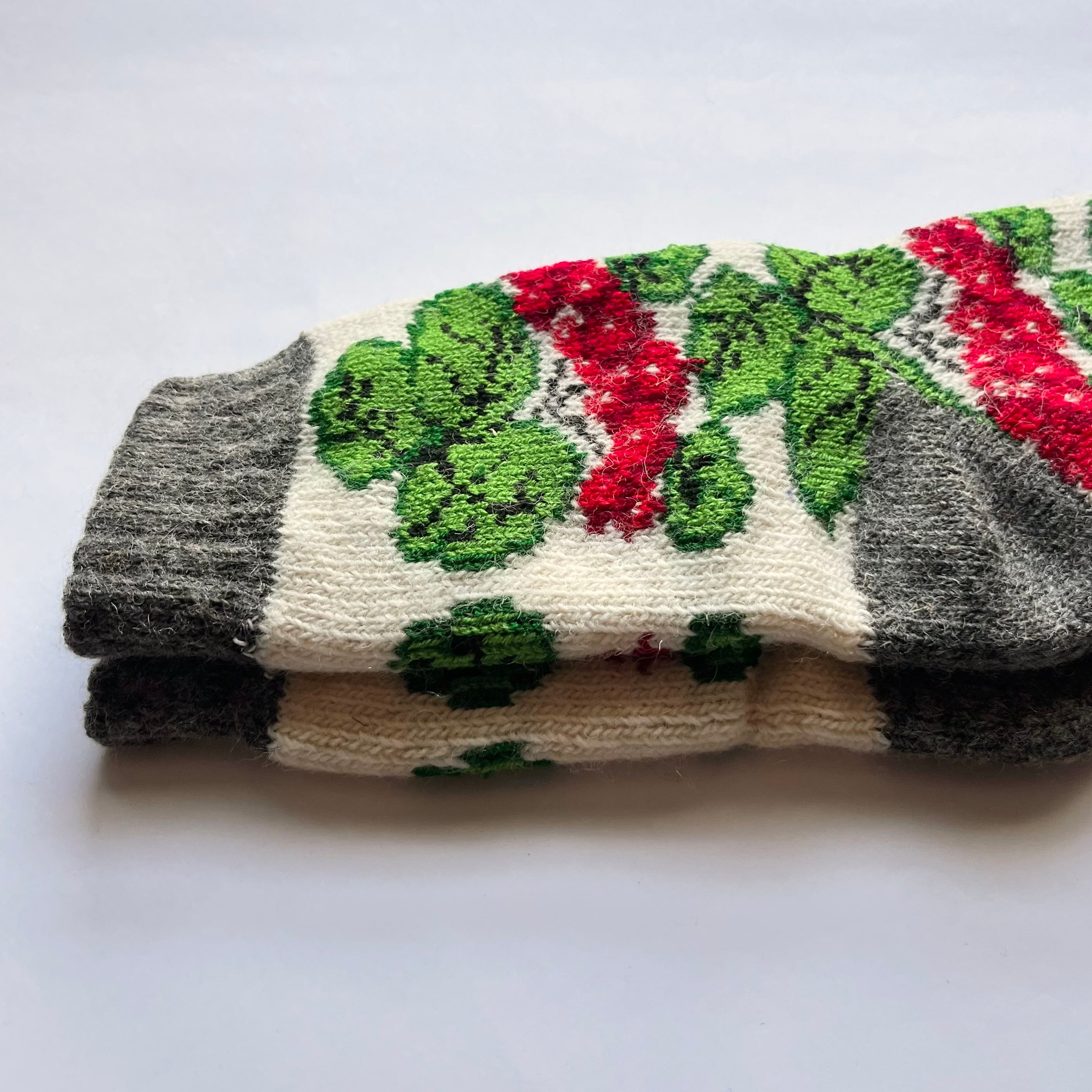 ウクライナ支援/ウールソックス(カリンカ柄)