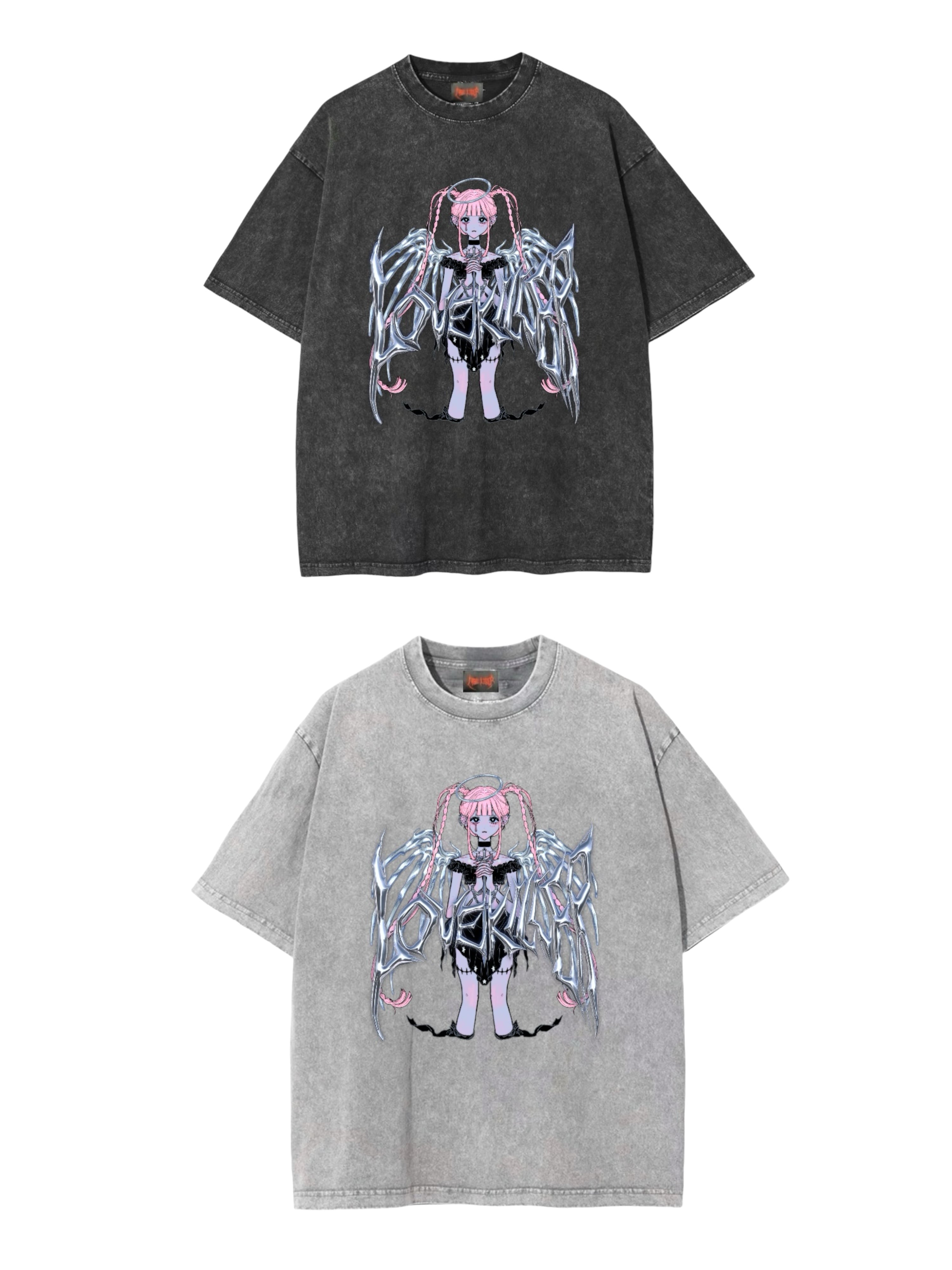 【LOVE KILLER】Killer white angle graphic tee by Yoshito