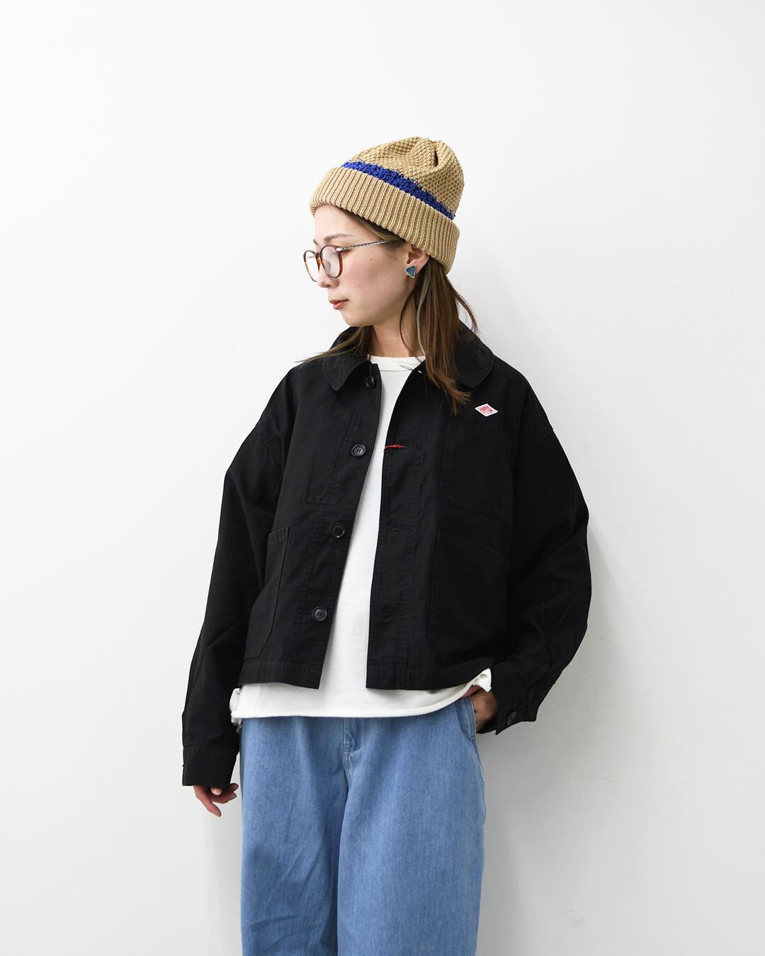 DANTON [ダントン] W Moleskin Wide Coverall Jacket [DT-A0662MKN