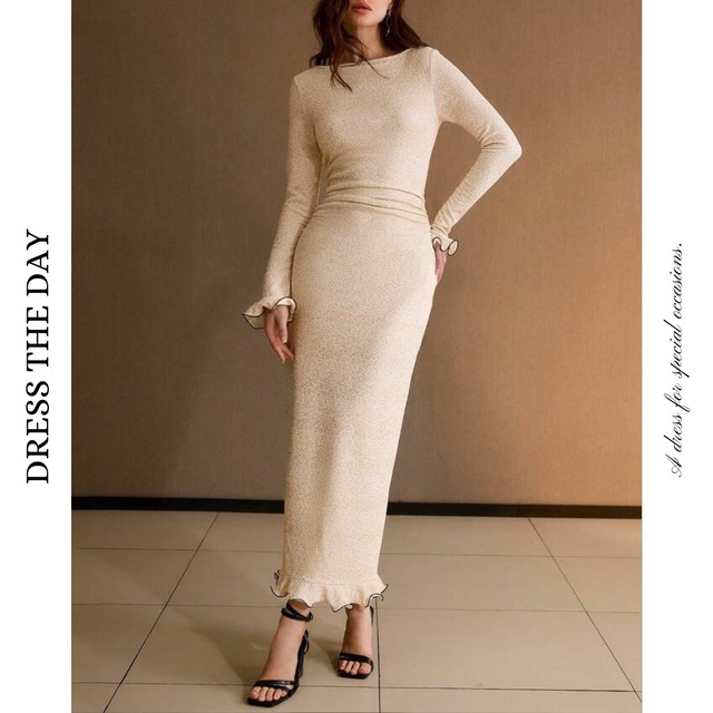 メロウラメロングドレス W0102