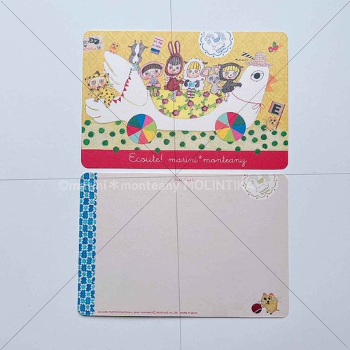 Ecoute! Post card E3 “トリちゃんとお出かけ”