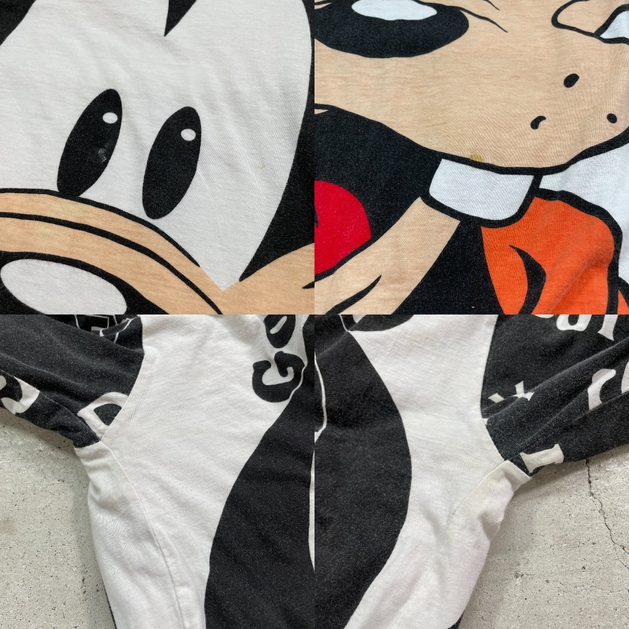 90年代 ディズニー グーフィー リバーシブルスウェットシャツ メンズM