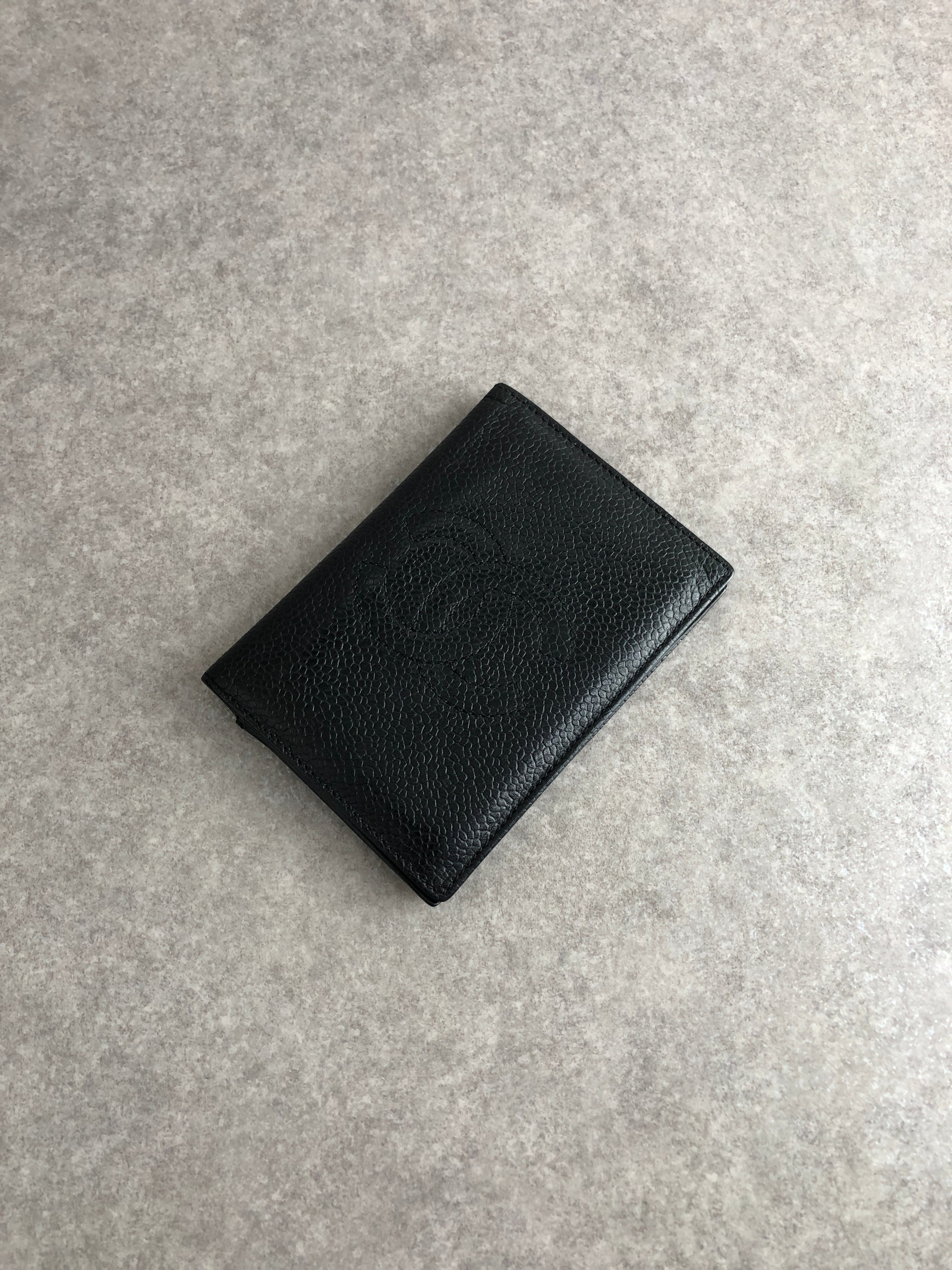 CHANEL シャネル カードケース ブラック ココマーク レザー vintage