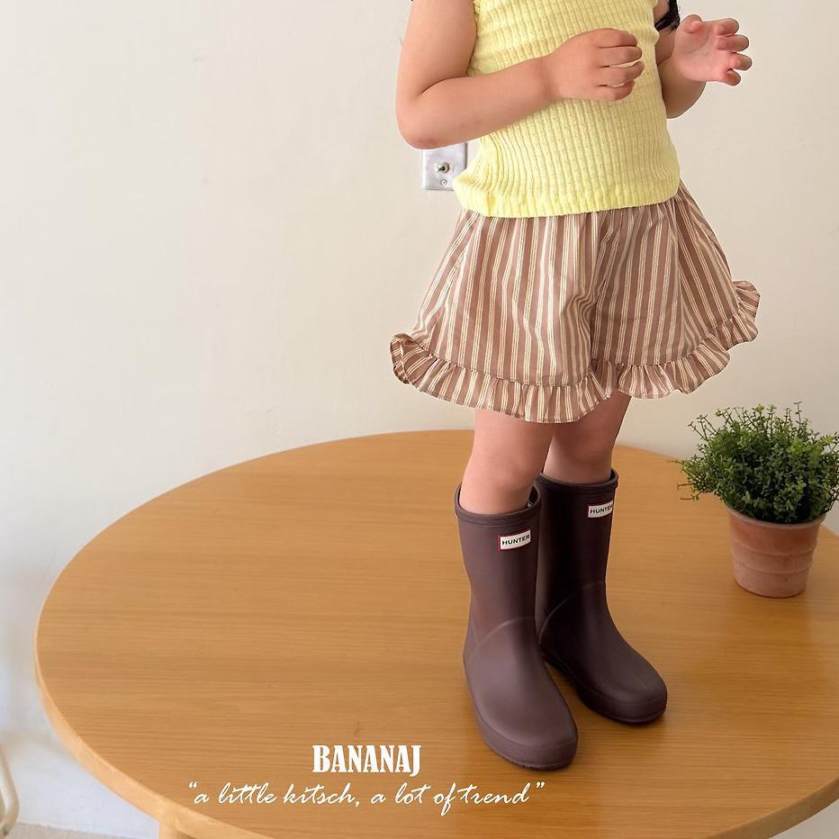 «予約»«ジュニアサイズあり»«Banana J» ローラフリルパンツ 2colors