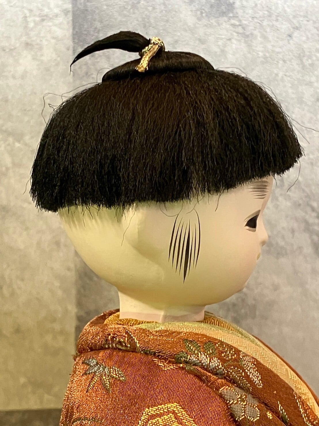 日本人形｜「無我」木目込み人形 なんとも言えない表情の男の子 | 淡竹