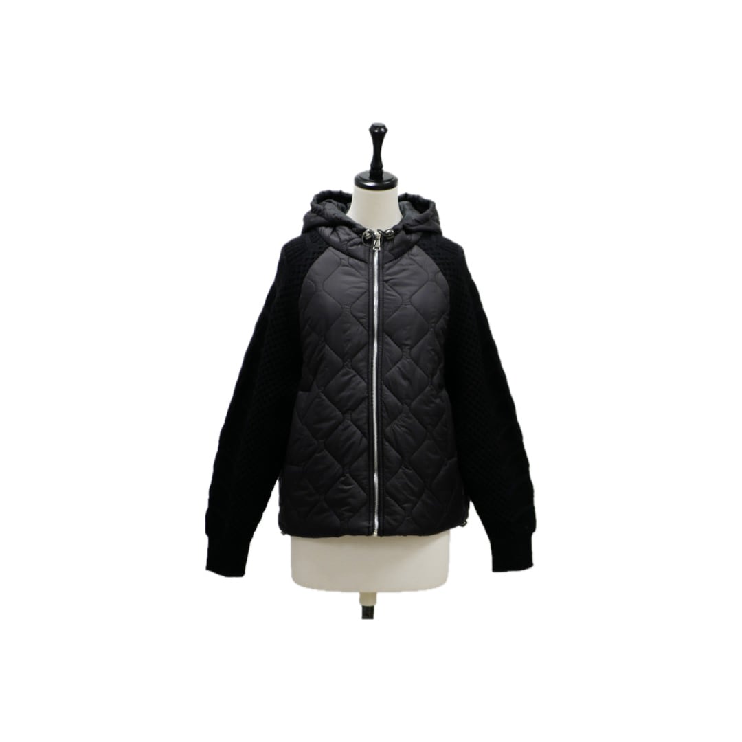 Quilted docking hoodie blouson