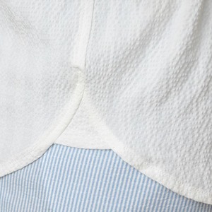 夏にぴったりの通気性と軽量性を兼ね備えたストライプ長袖シャツ　SH012