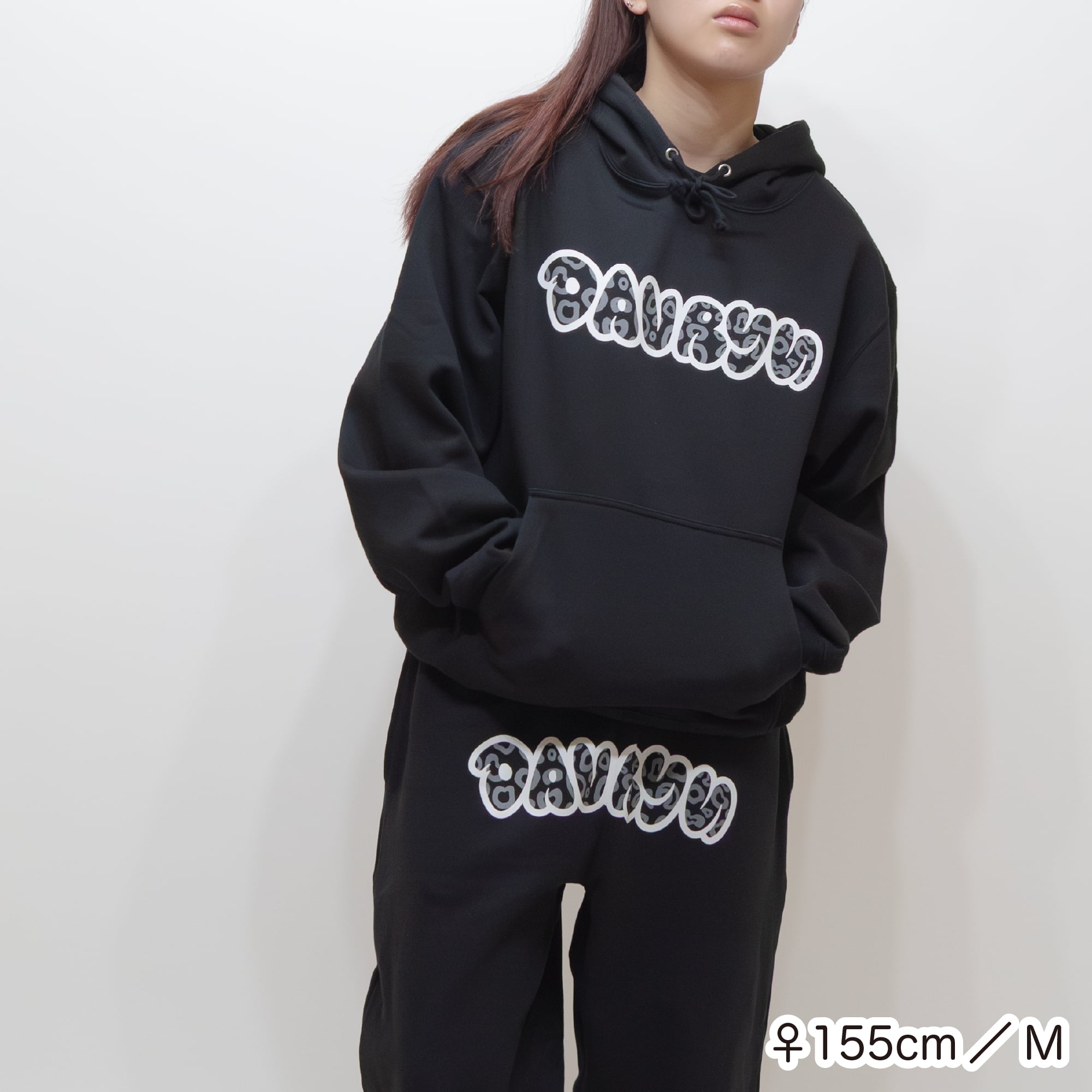 davryu leopard BAW HOODIE [ブラック] | adamth