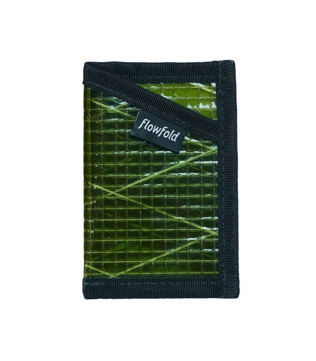Flowfold（フローフォールド）Recycled Sailcloth Minimalist - Card Holder Wallet  -Olive Sailcloth　カードケース