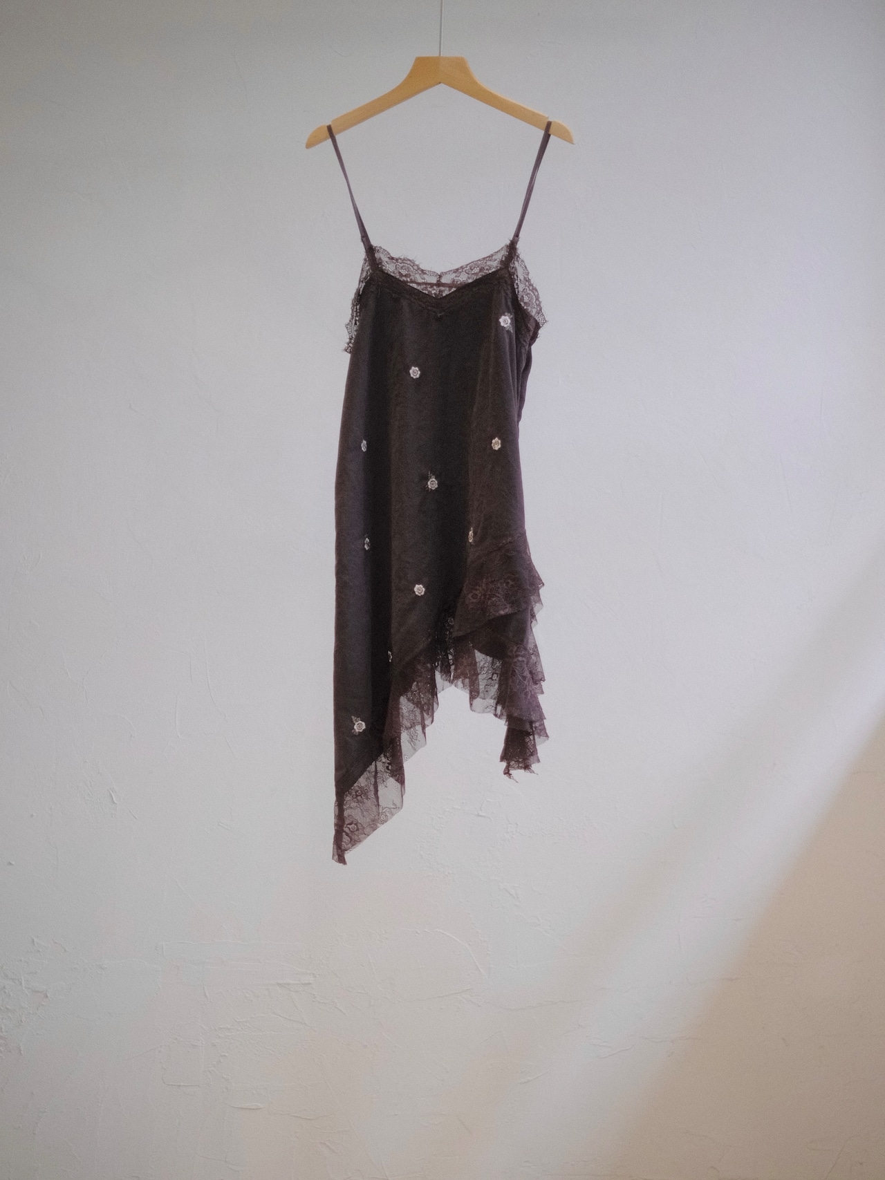 Lace Cami Dress / BROWN - 10