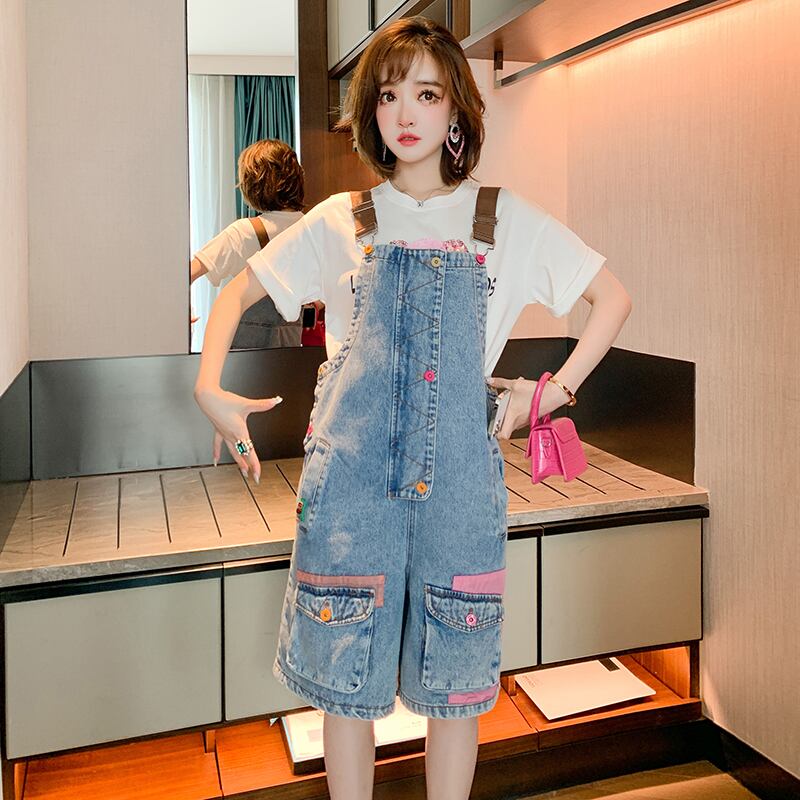 カジュアルスタイルカラーボタンポケットショーツ アジャスタブル ブルマー MIUCO1355654884