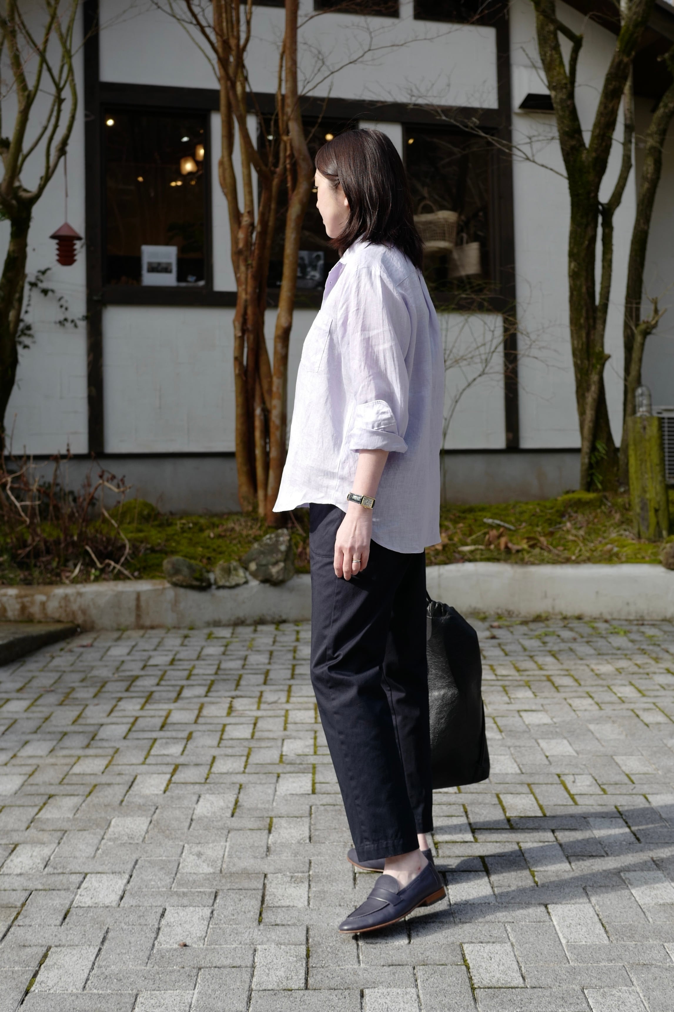 HAU ｜cotton work pants（brown, ivory, navy）働き者パンツ | robin ASO