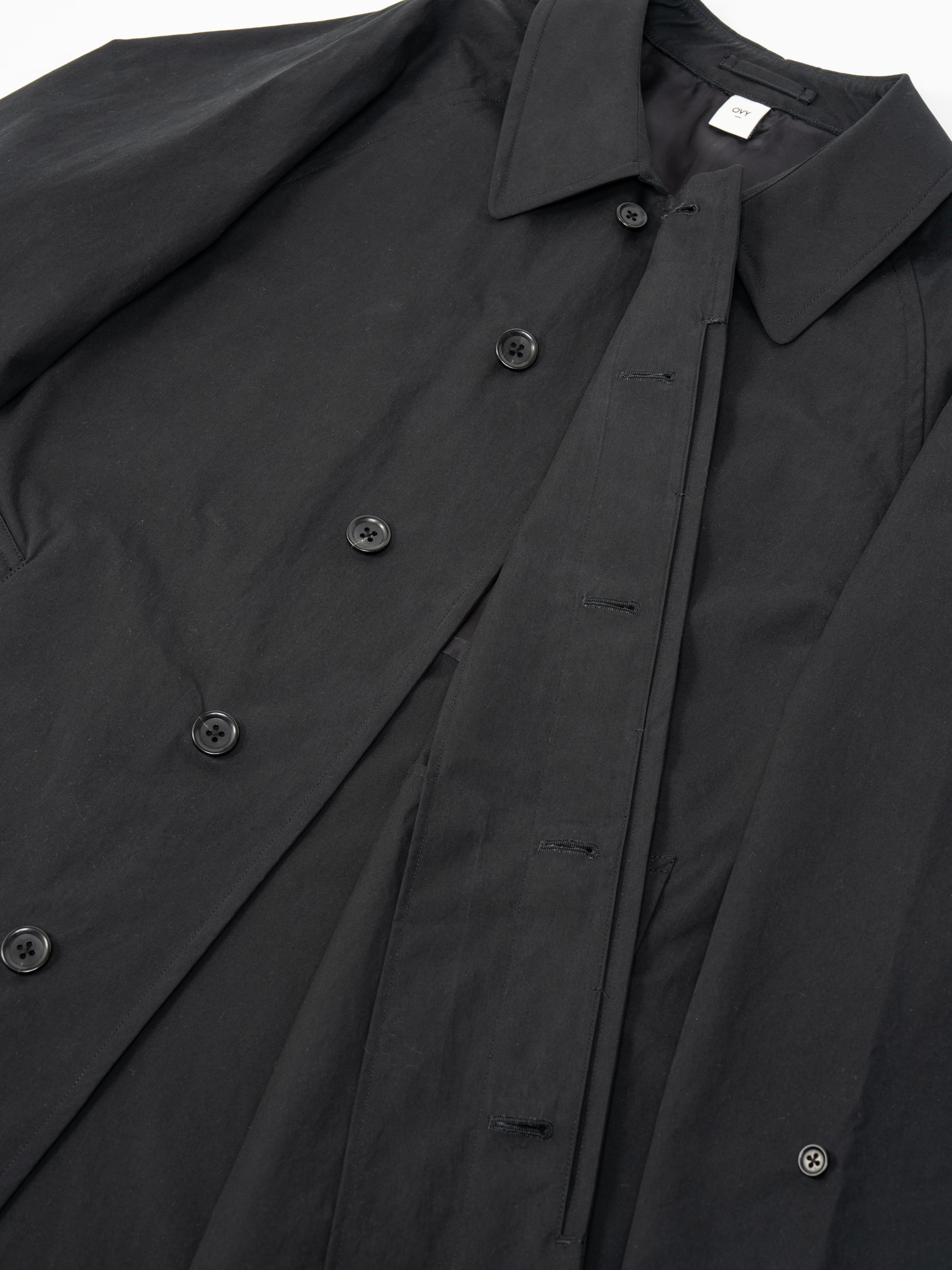ジャケット・アウター OVY Cotton Bal Collar Over Coat (black) Cotton Bal Collar Over Coat (black) | OVY