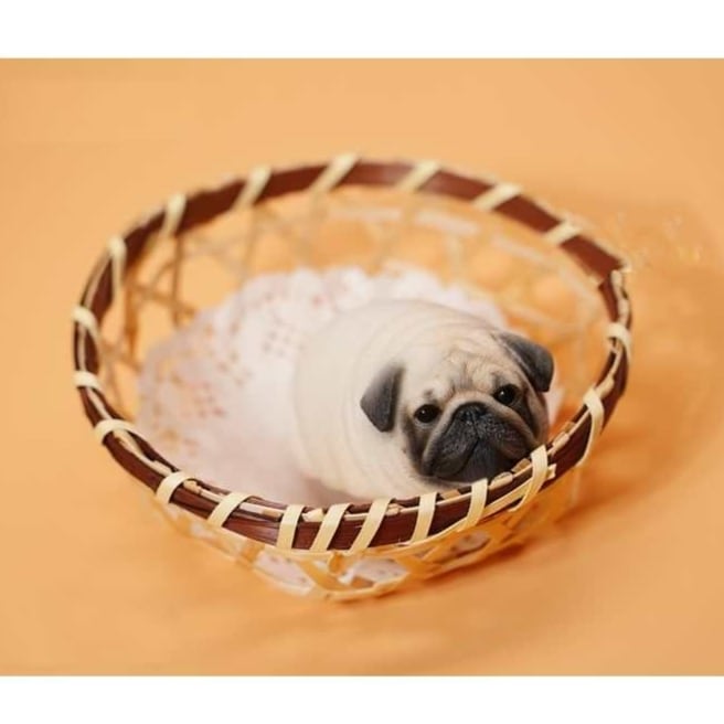 パグ様 Exquisite figure -Pug Bread- plush22 | Pug shower - パグシャワー