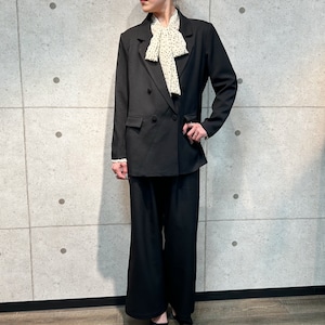 入学式・卒業式対応 ダブルブレストテーラードジャケット|セットアップ可・入園式・卒園式・セレモニー・フォーマルにも使える大人ジャケット