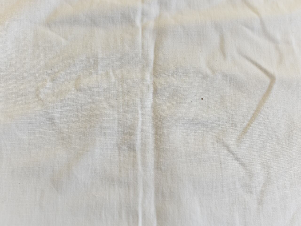 白地にイニシャルが入った裾模様が可愛いリネンシーツ *フレンチアンティーク