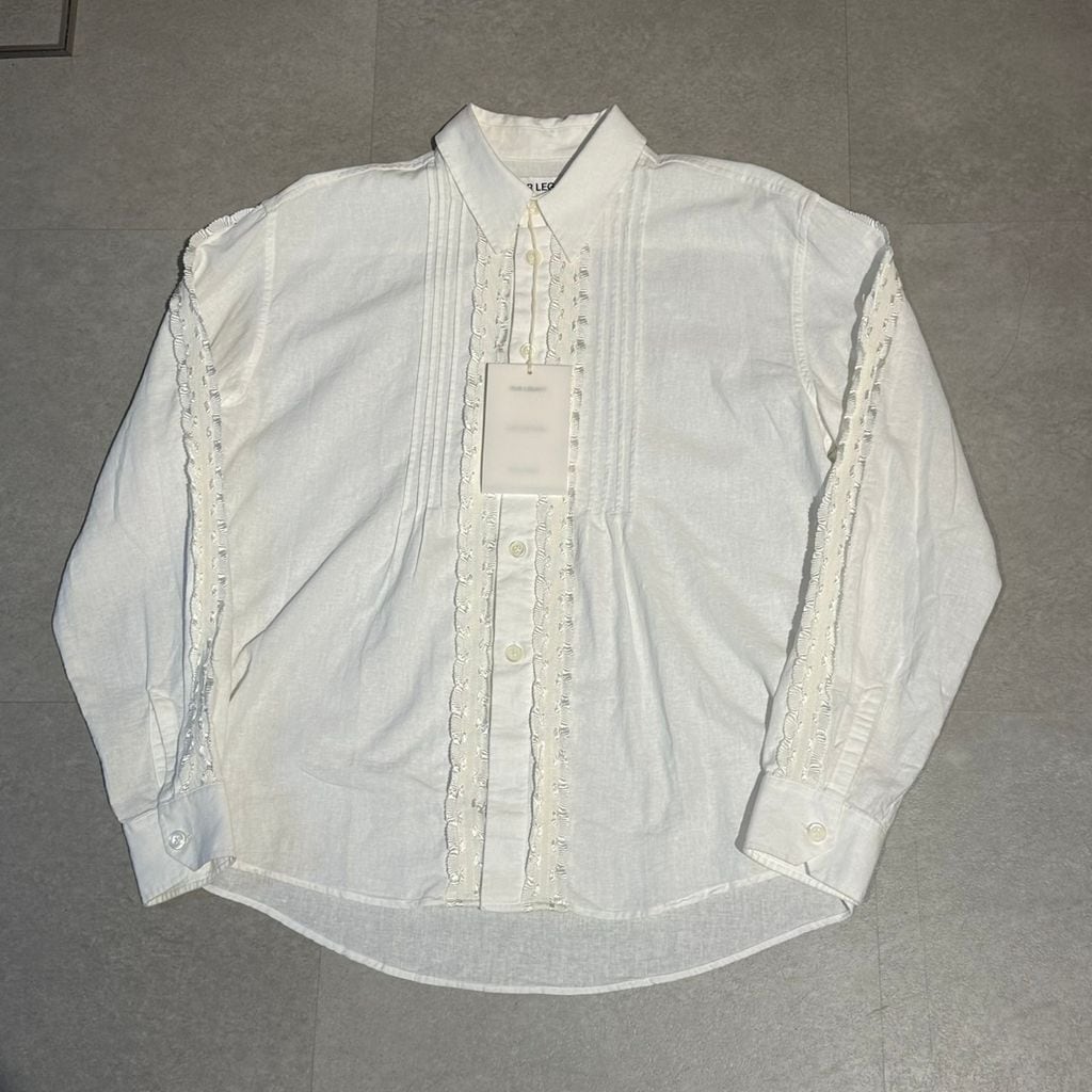 OUR LEGACY アワーレガシー 24AW BEYOND SHIRT White Kitchen Weave
