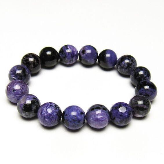 チャロアイト ブレスレット 13mm 一点物 メール便可 111-49266