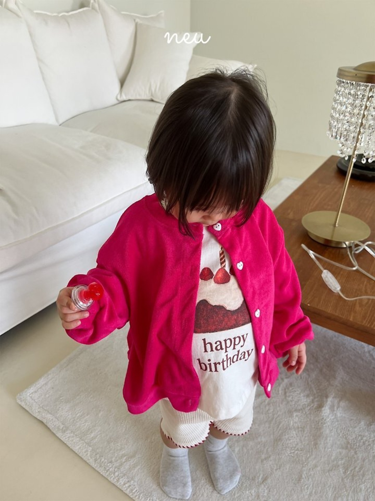 【取寄】Neu バースデイTシャツ｜秋服｜韓国子供服 ｜26/AT