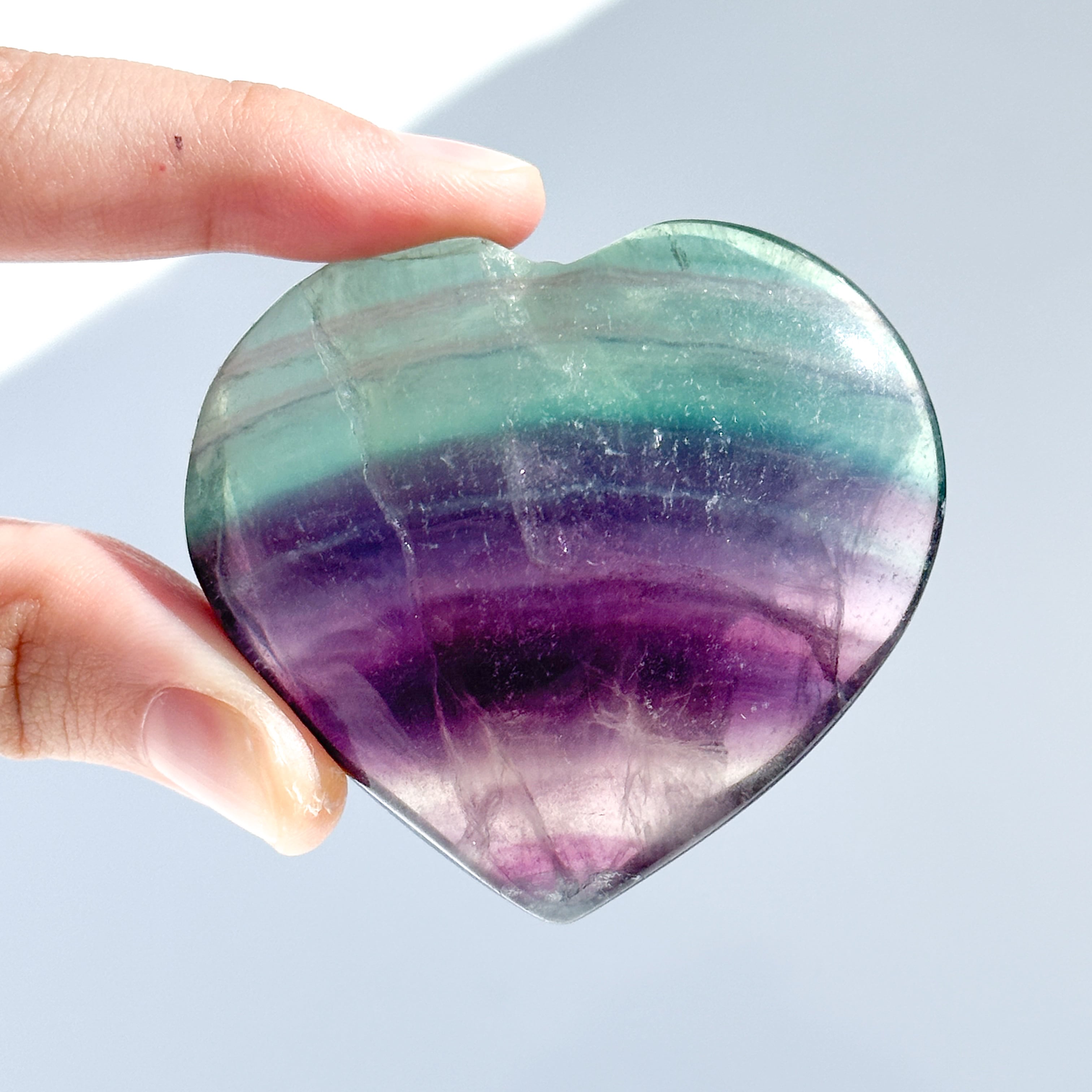 レインボーフローライト ハート31◇ Rainbow Fluorite ◇天然石・鉱物