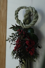 真菰のお正月飾り　心