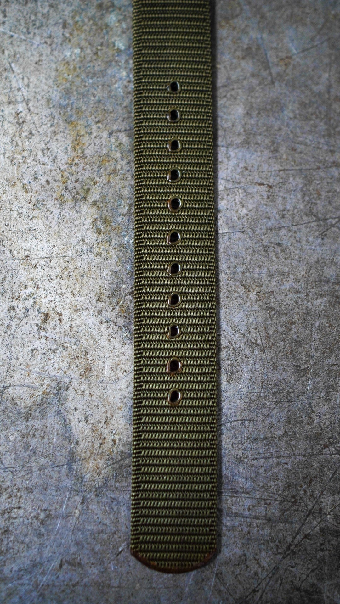 DEADSTOCK / 1960s】米軍 腕時計 ナイロン ベルト ラグ幅16mm 未塗装