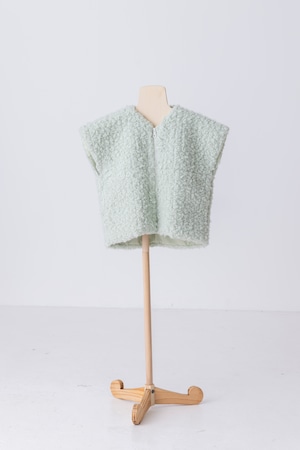 【23AW】folkmade（フォークメイド）boa vest  light green (M) ベスト