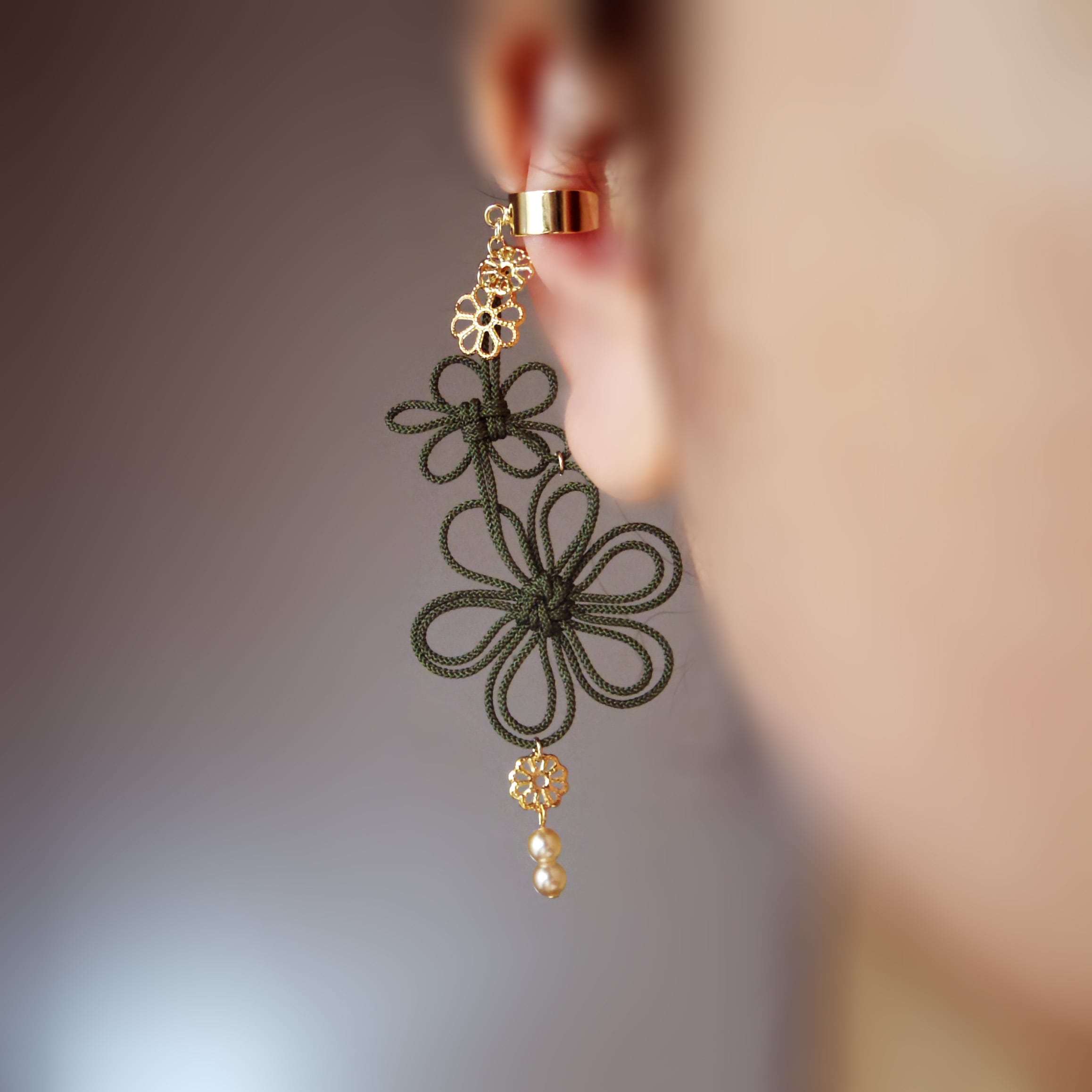 かたっぽイヤーカフ「ココチバランス・和」 | nuta design