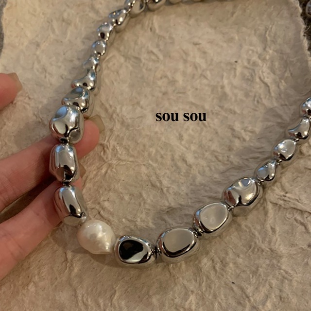 Irregular pearl beads necklace S1530