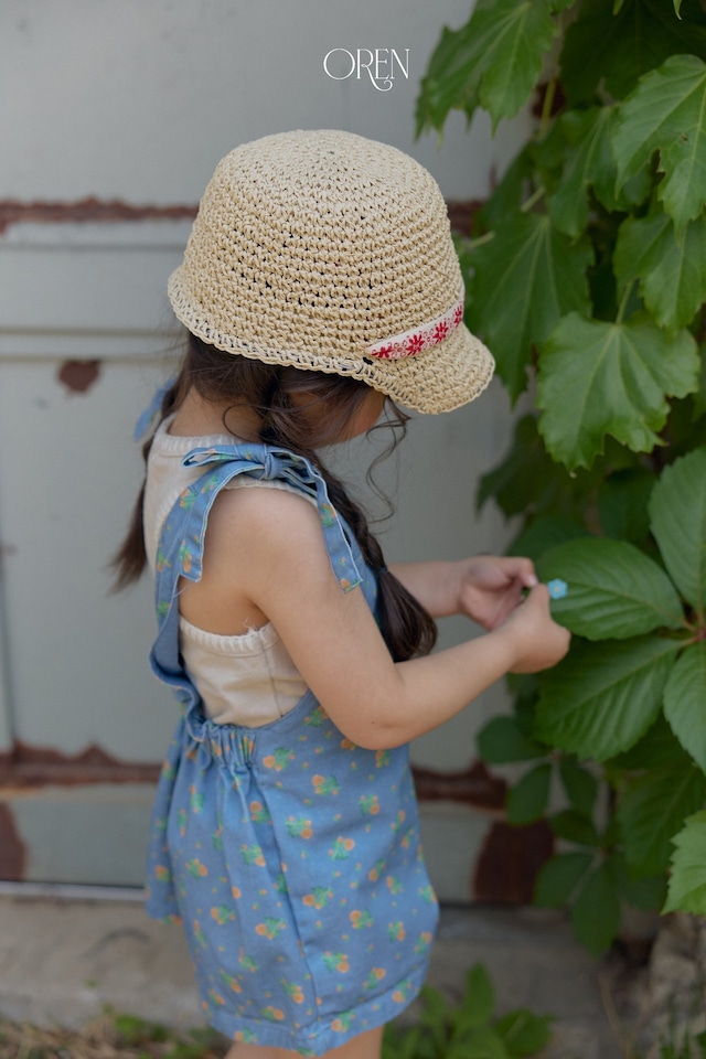 【6/11〆予約】<OREN> Camellia jumper overall