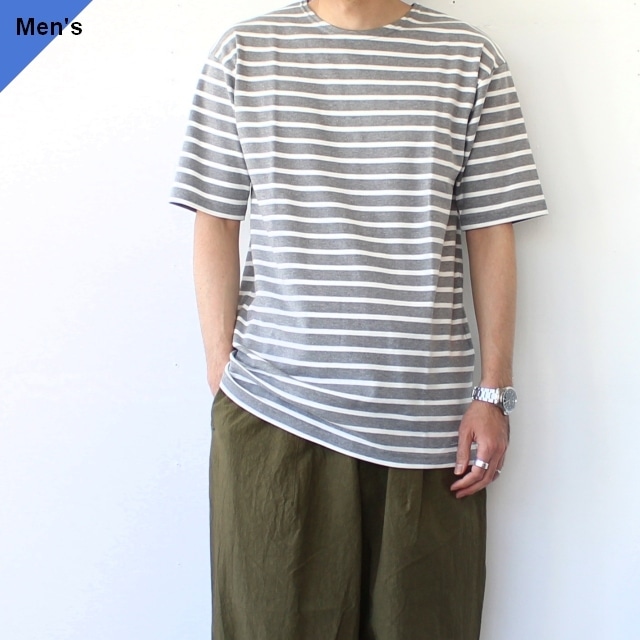 modAS ボーダー半袖Tee / 26007　（Gray × White）