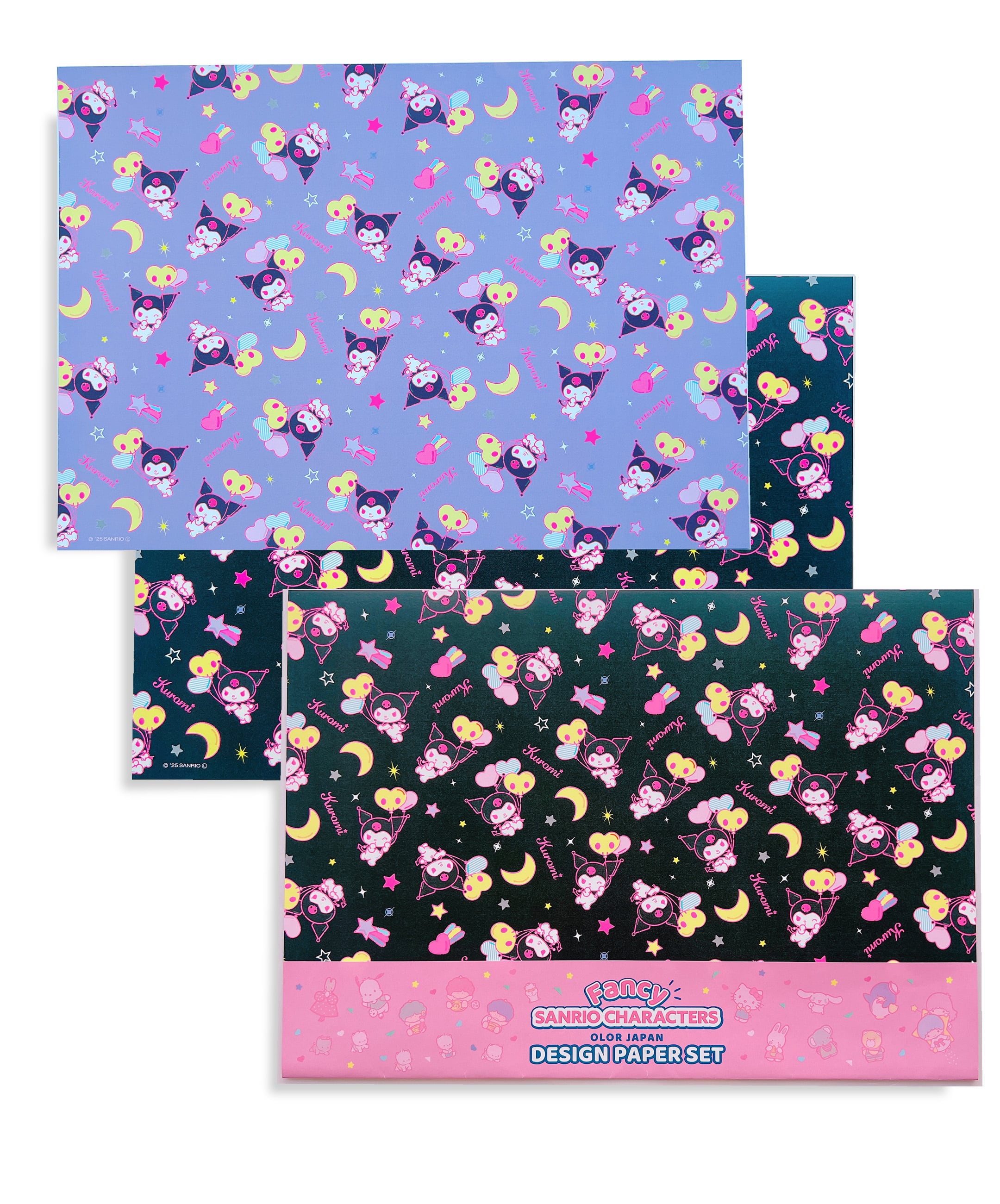 Sanrio Characters】POP PINK PRINT! Design paper set /KUROMI