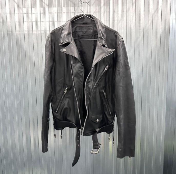 CHROME HEARTS クロムハーツ ジャケット レザー ブラック | chromehearts