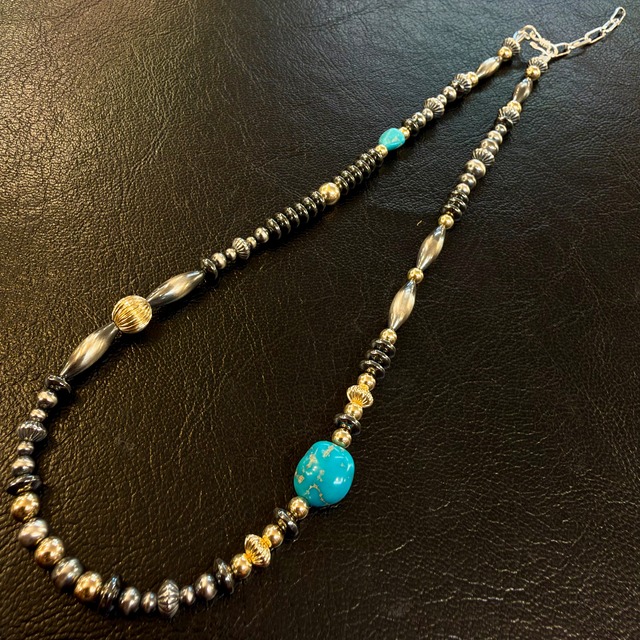 ブライト（Bright）ネックレス（Wave Hematite) スリーピングビューティ 45〜50cm