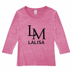 LALISA  トライブレンド 七分袖Tシャツ（レディース）