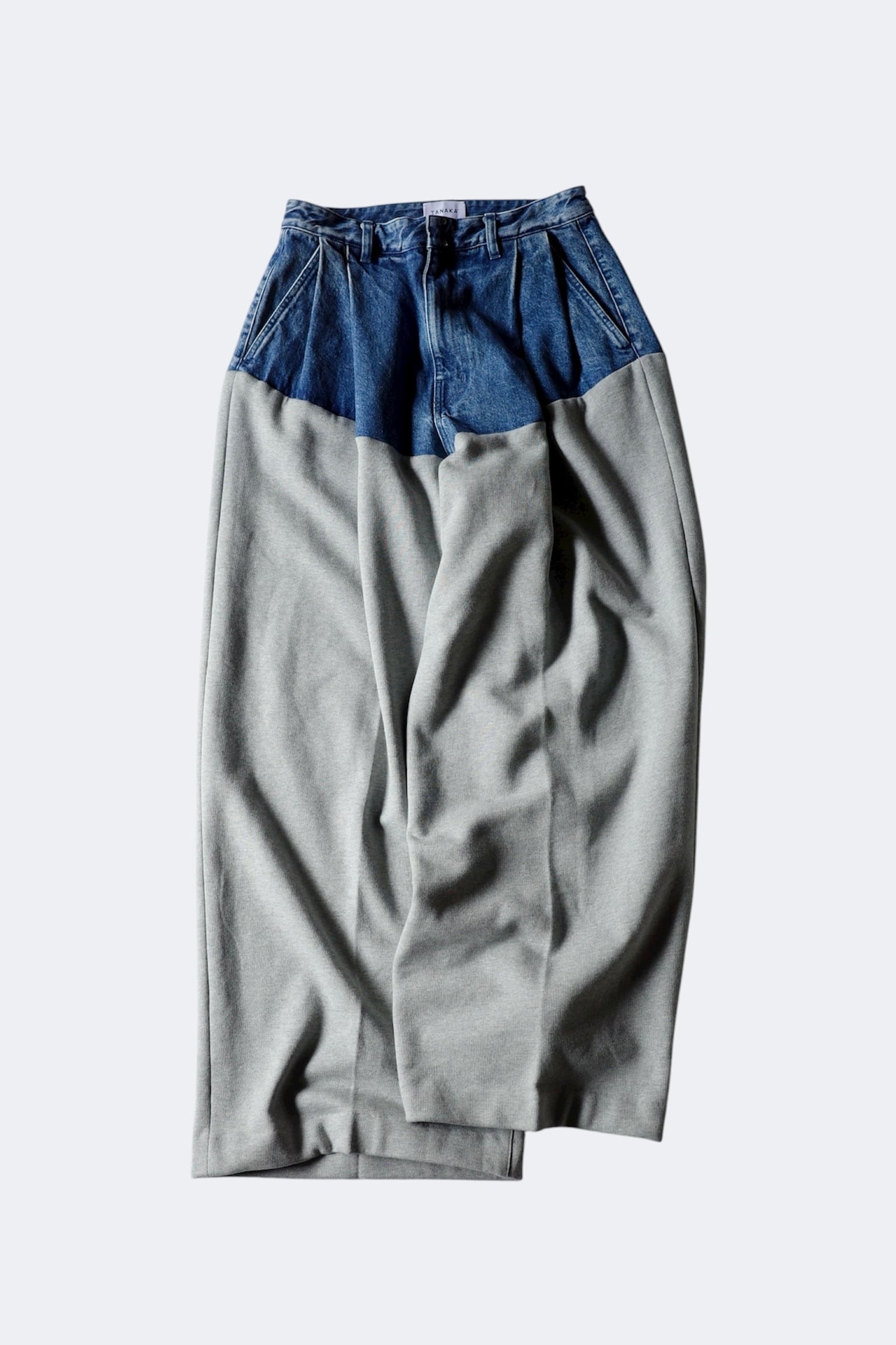 TANAKA【COMBI WIDE TROUSERS -HEATHER GRAY-】