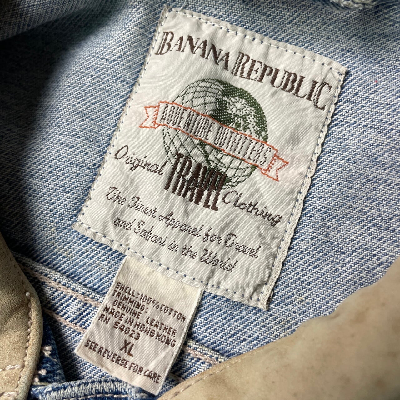 80~90年代 BANANA REPUBLIC バナナリパブリック デニムジャケット 襟