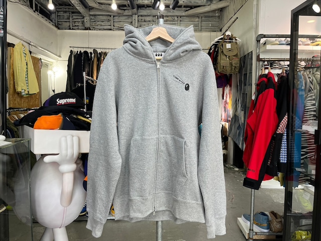 A BATHING APE × COMME des GARCONS OSAKALIMITED FULL ZIP HOODIE GREY XL 55429