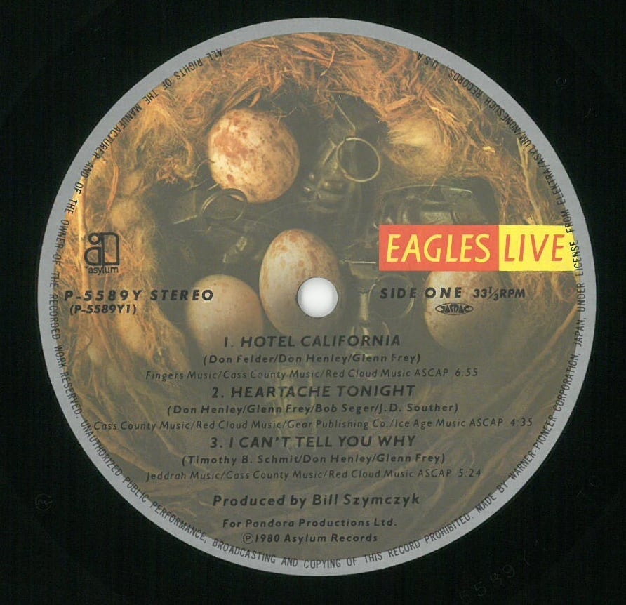 EAGLES / LIVE (LP) 日本盤 | 弦曲堂 Americana music ・ Vinyl