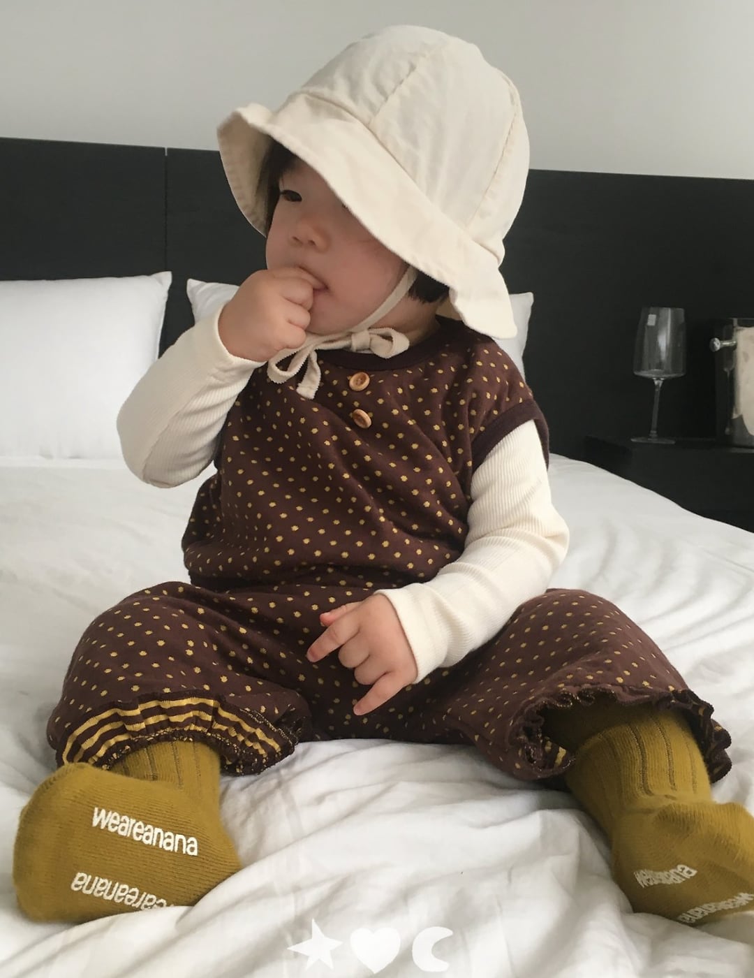 送料無料【予約】/  babyハートドットフリルパンツ /lalaland